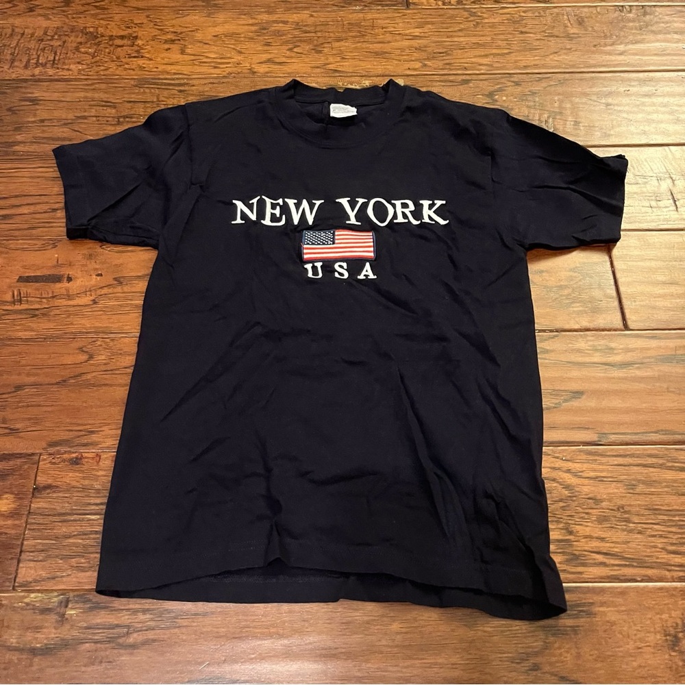 Dark Blue / Black New York USA T-Shirt